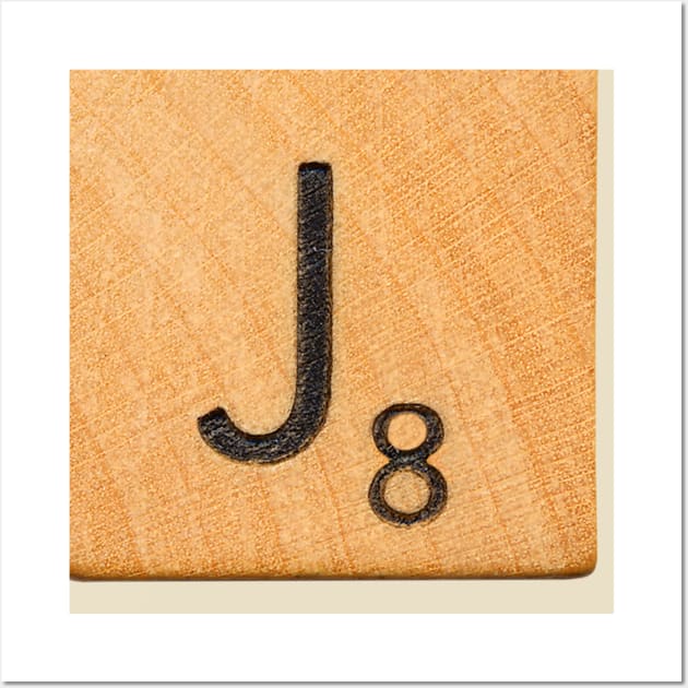 Scrabble Tile 'J' Wall Art by RandomGoodness